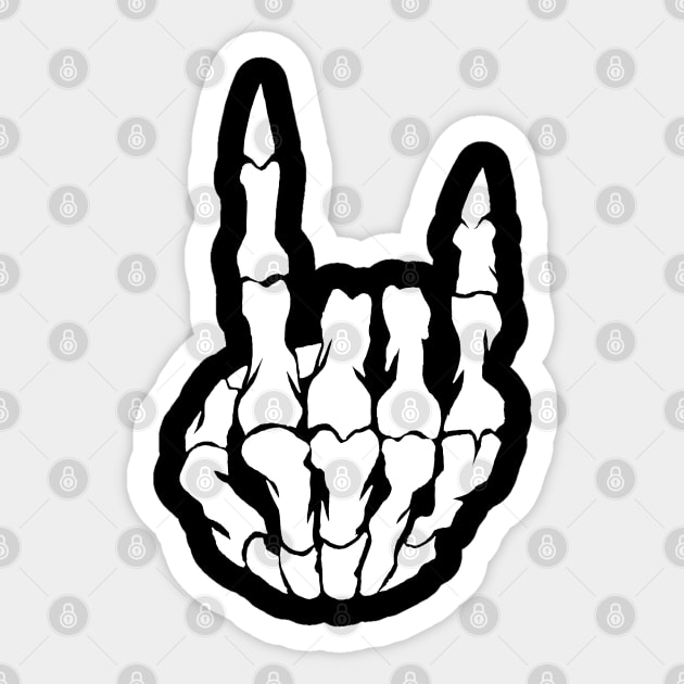 Heavy Metal, Horns Up Sticker by wildsidecomix